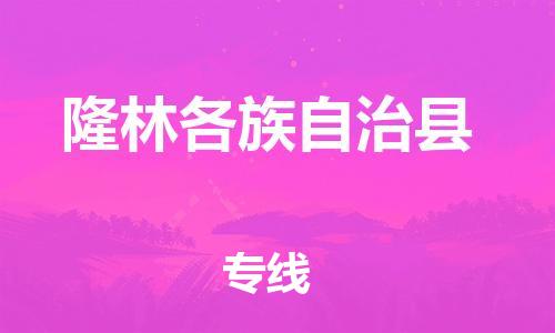 石家庄到隆林县物流公司//石家庄到隆林县物流专线，设备托运，电摩托运